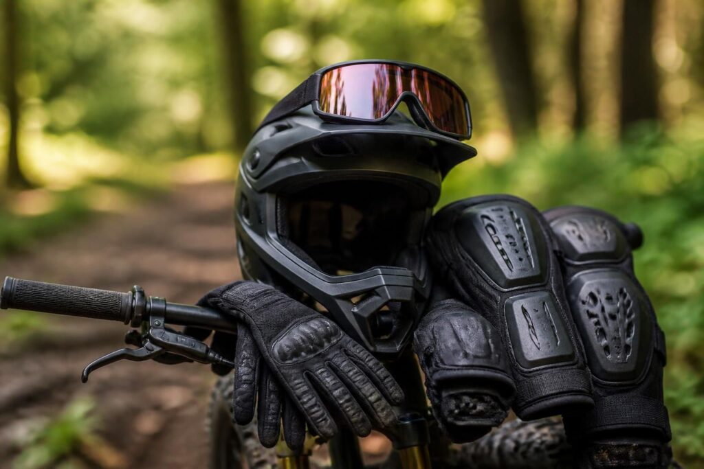 découvrez l'équipement essentiel du vététiste : gants, lunettes et protections pour une pratique sûre et confortable du vtt.