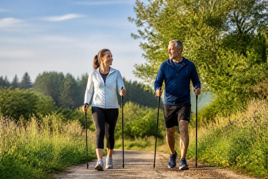 découvrez la marche nordique, une activité douce et complète qui allie bien-être, renforcement musculaire et plaisir en pleine nature.